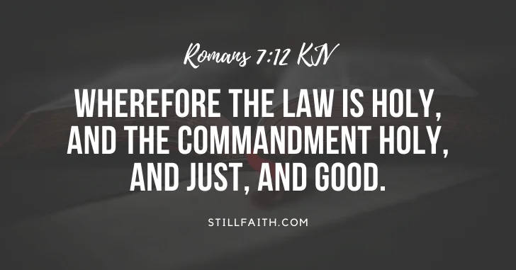 100 Bible Verses about the Law