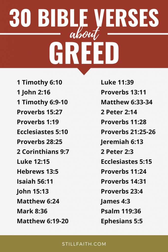 106 Bible Verses about Greed