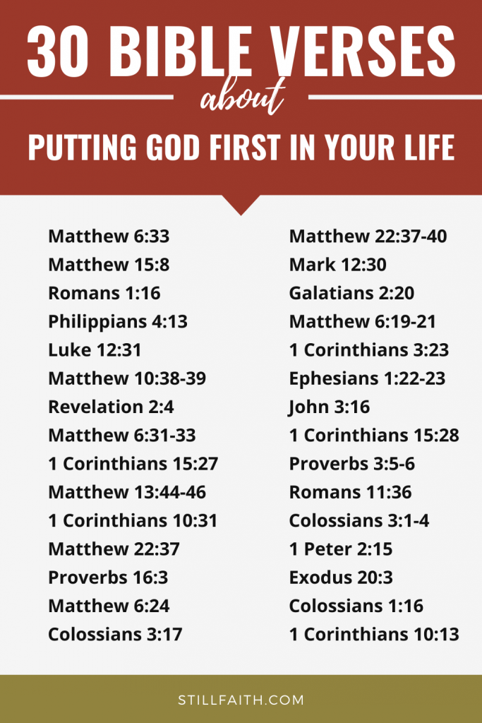 158 Bible Verses about Putting God First in Your Life