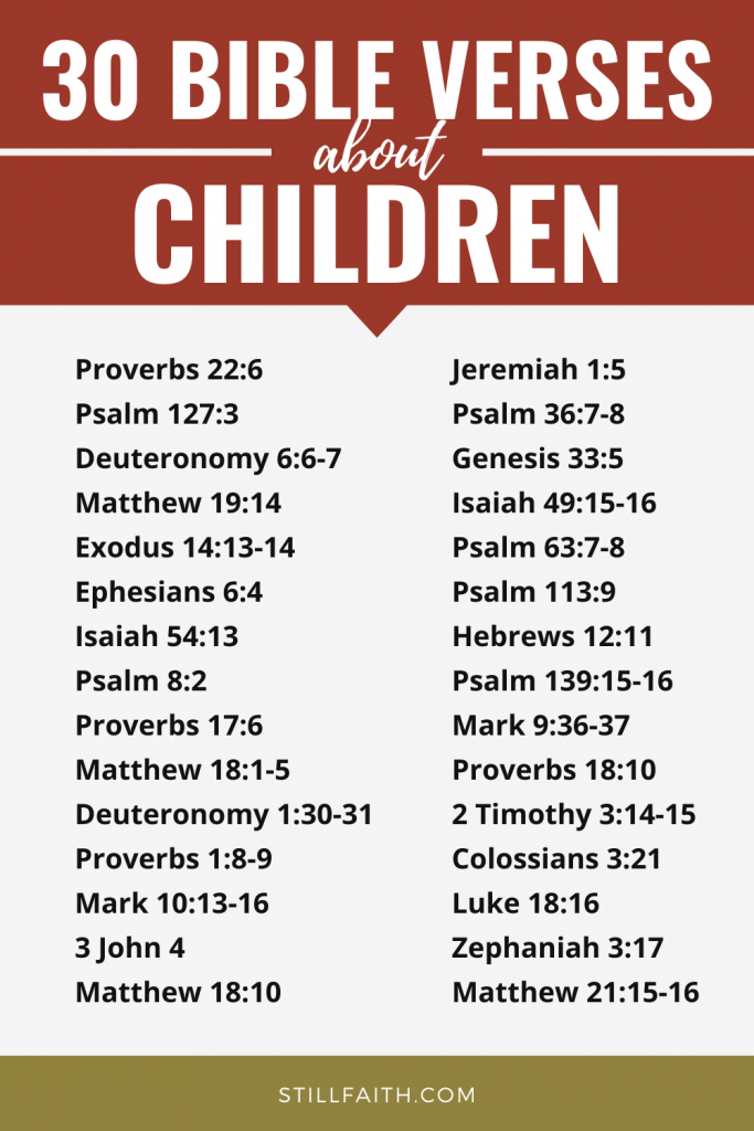 114 Bible Verses about Children