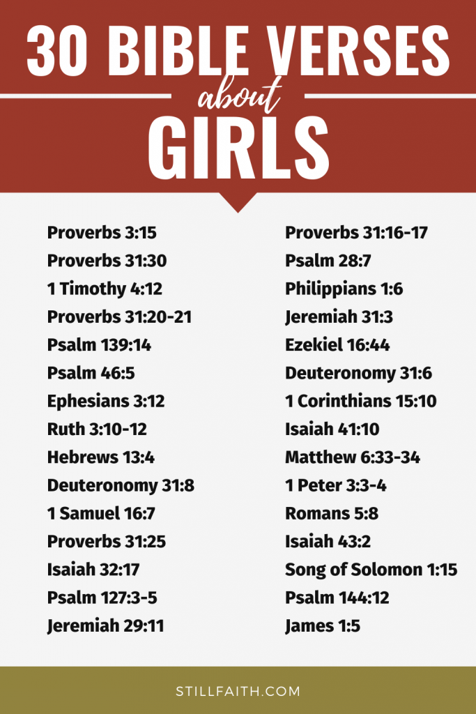 121 Bible Verses about Girls