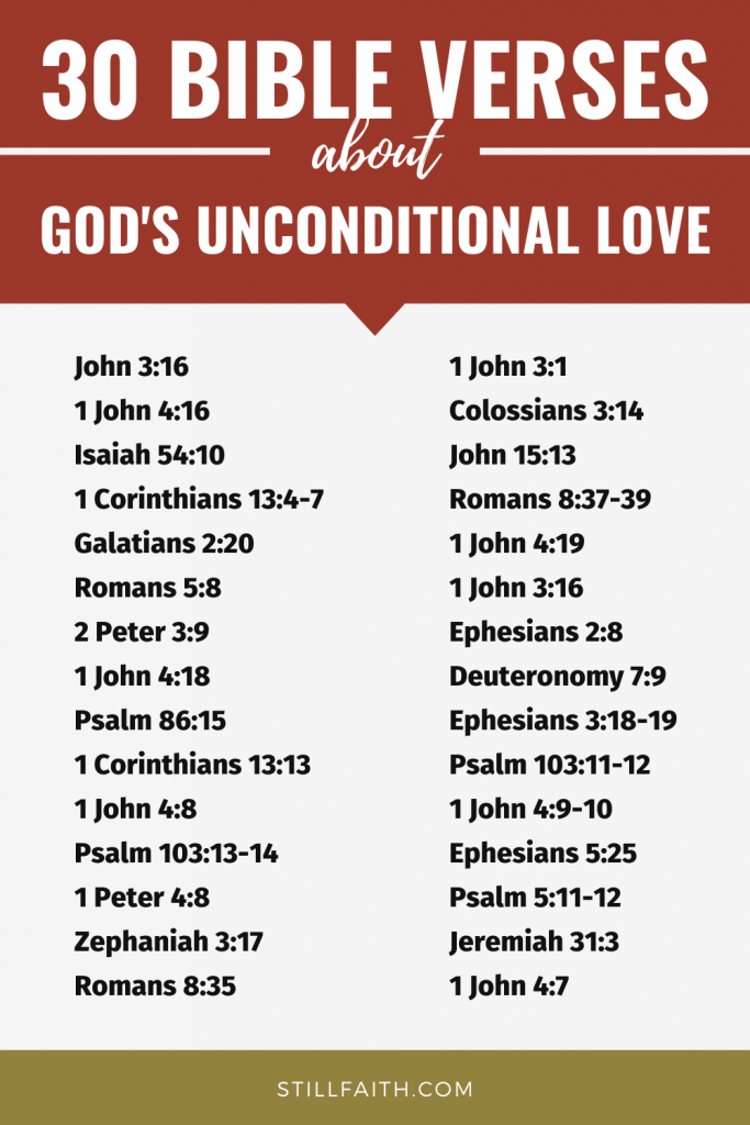 154 Bible Verses about God's Unconditional Love