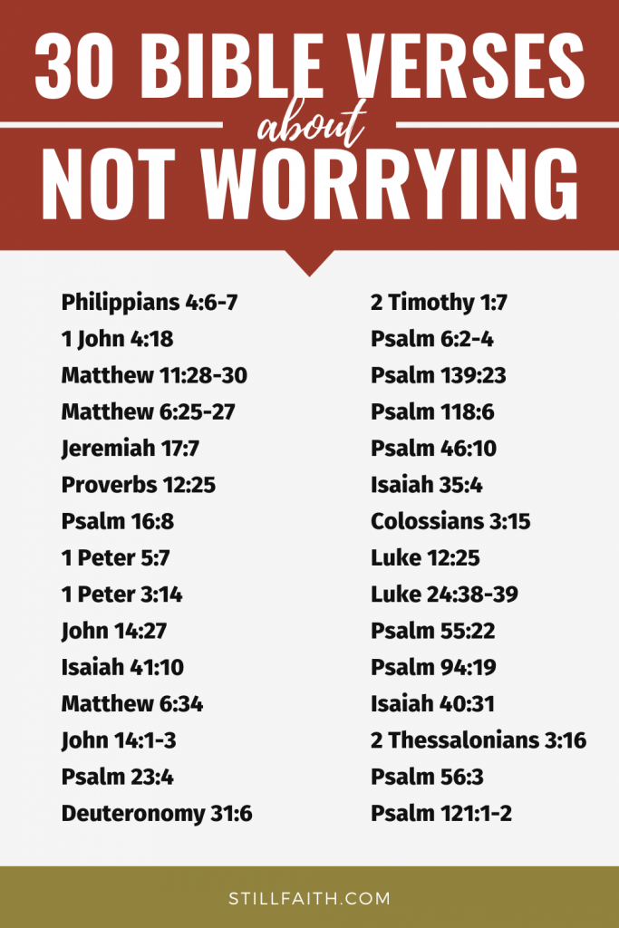 97 Bible Verses about Not Worrying