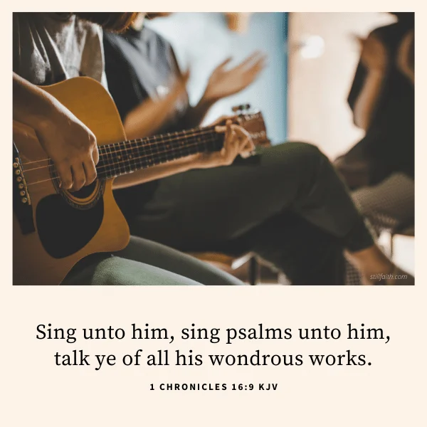1 Chronicles 16:9 KJV Image