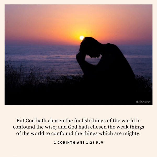 1 Corinthians 1:27 KJV Image