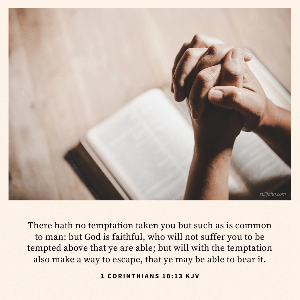 1 Corinthians 10:13 KJV Image