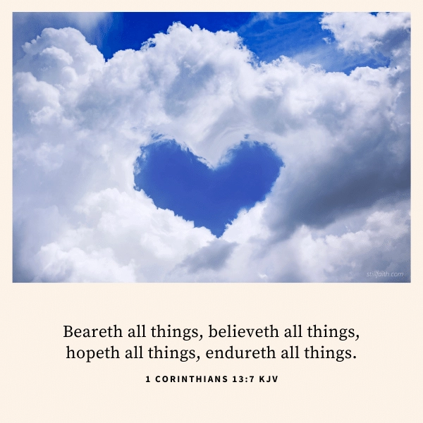 1 Corinthians 13:7 KJV Image