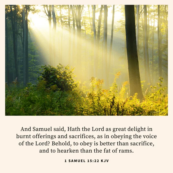 1 Samuel 15:22 KJV Image