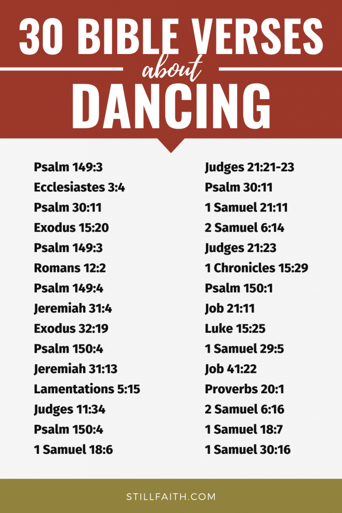 109 Bible Verses about Dancing