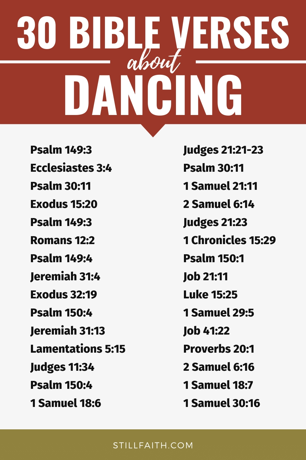 Bible Verses about Dancing