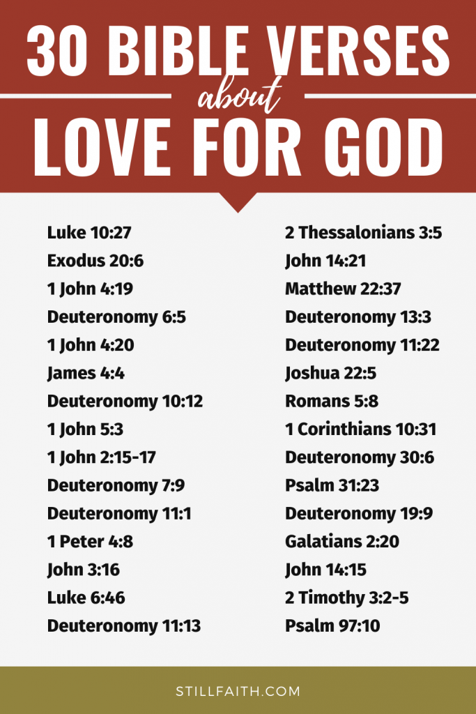 188 Bible Verses about Love for God