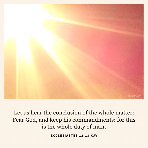 Ecclesiastes 12:13 KJV Image