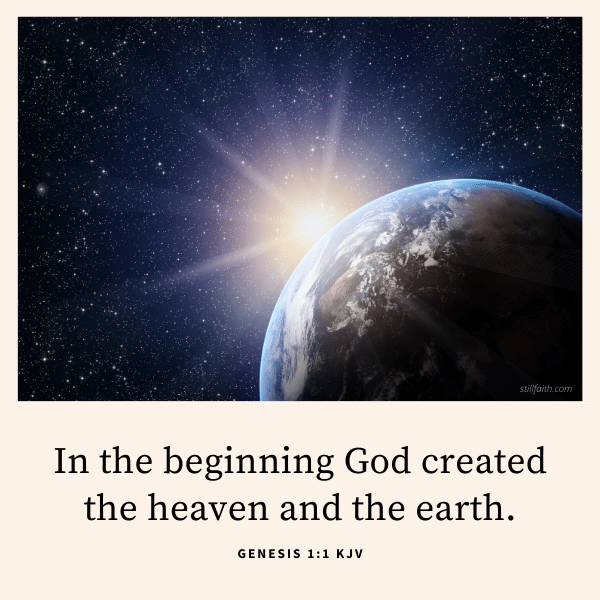 Genesis 1:1 KJV Image