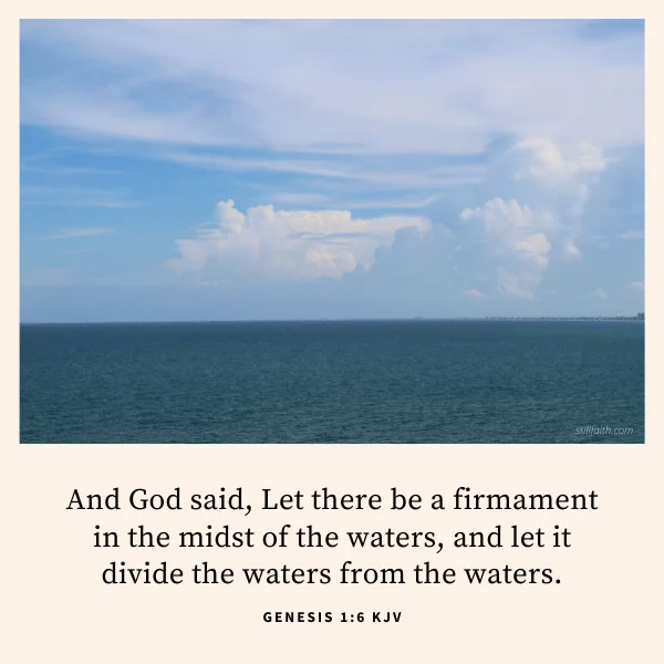 Genesis 1:6 KJV Image