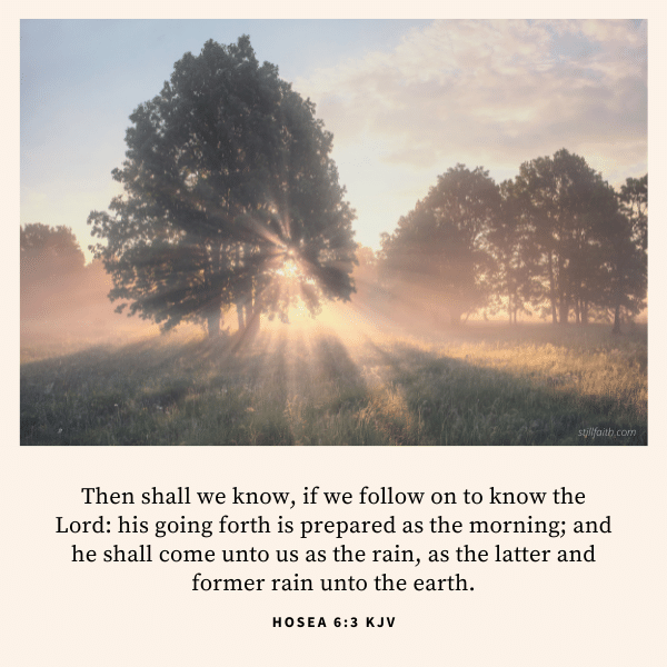 Hosea 6:3 KJV Image