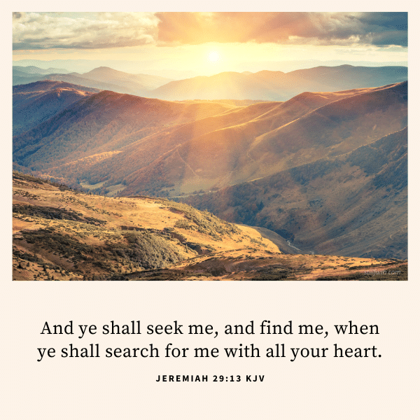 Jeremiah 29:13 KJV Image