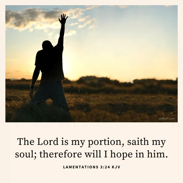 Lamentations 3:24 KJV Image