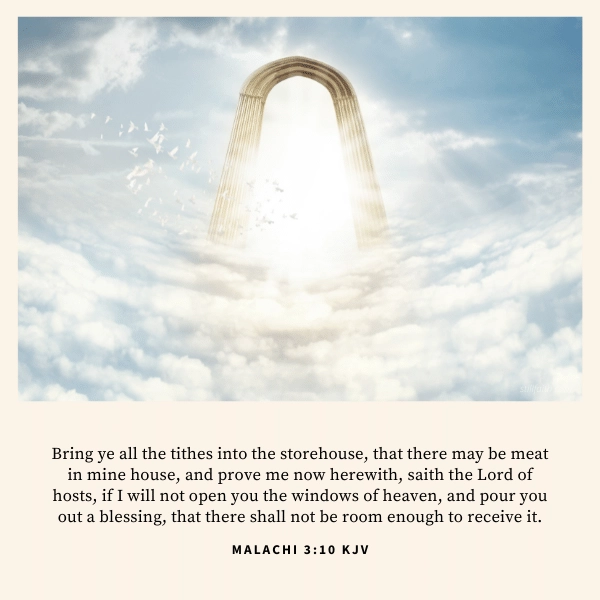 Malachi 3:10 KJV Image