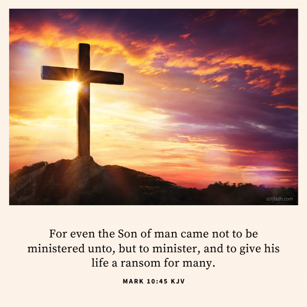 Mark 10:45 KJV Image