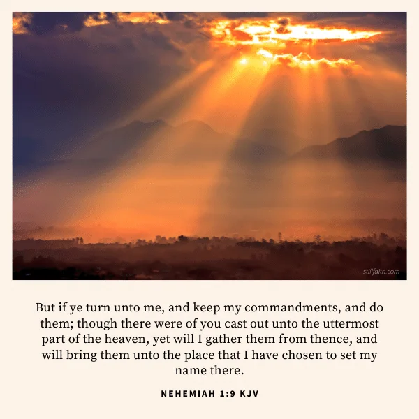 Nehemiah 1:9 KJV Image