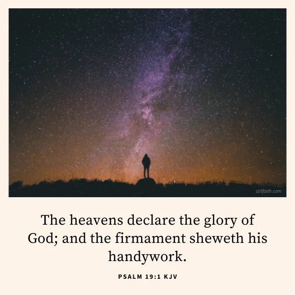 Psalm 19:1 KJV Image