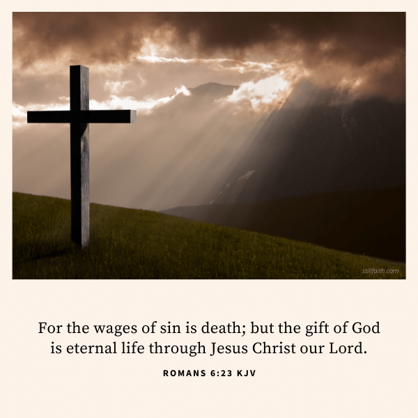 Romans 6:23 KJV Image