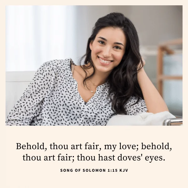 Song of Solomon 1:15 KJV Image