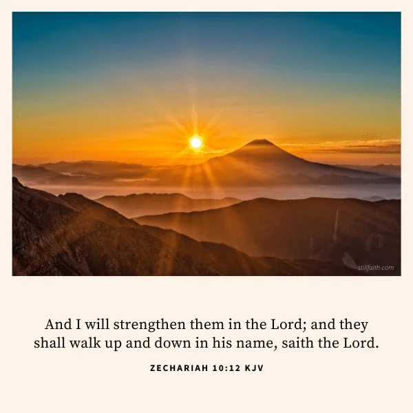 Zechariah 10:12 KJV Image