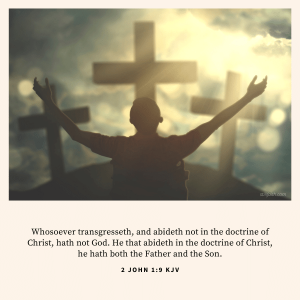 2 John 1:9 KJV Image