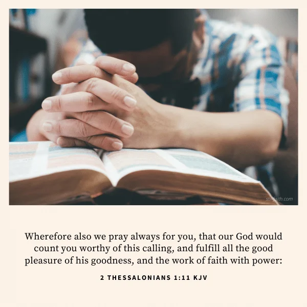 2 Thessalonians 1:11 KJV Image