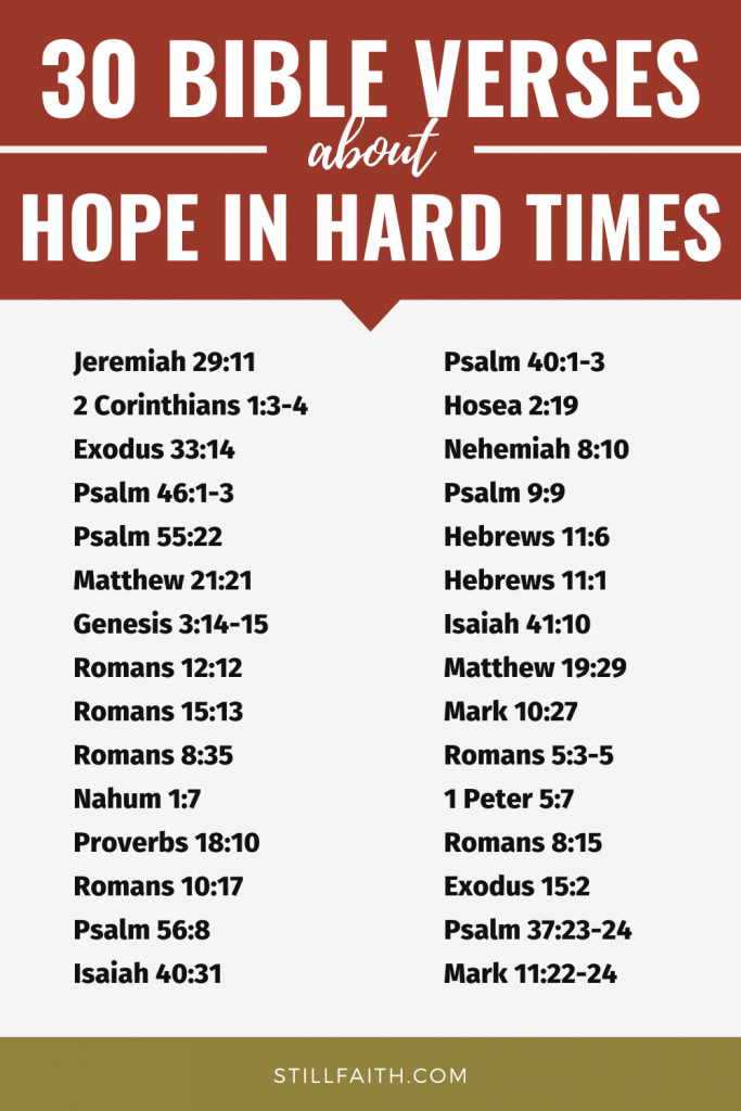 bible verses about hope in hard times