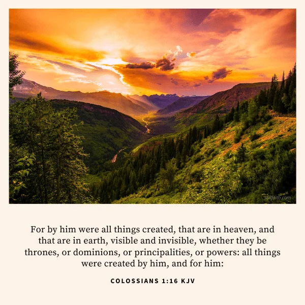 Colossians 1:16 KJV Image