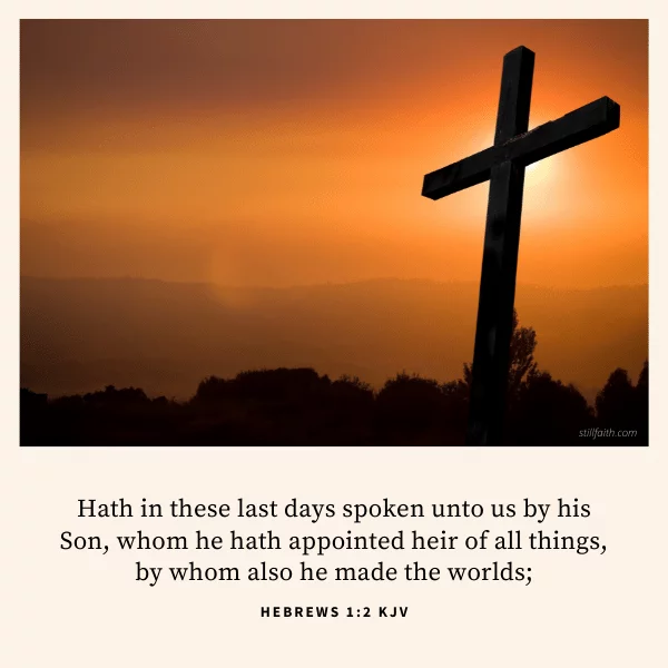 Hebrews 1:2 KJV Image