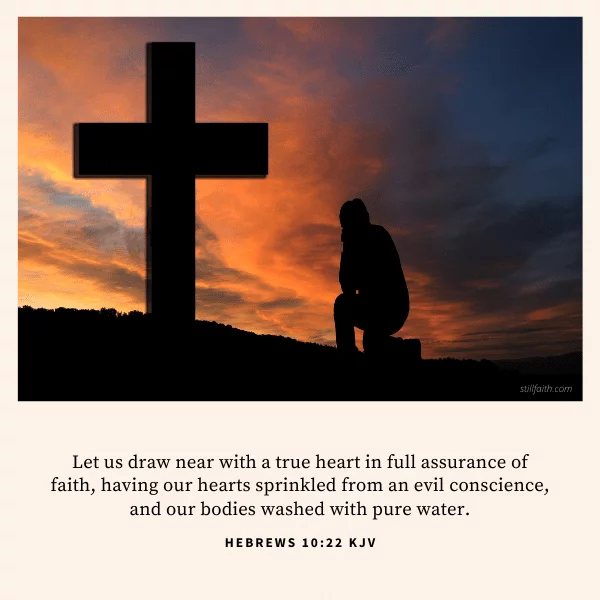 Hebrews 10:22 KJV Image