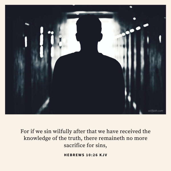Hebrews 10:26 KJV Image