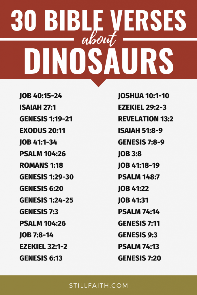 36 Bible Verses about Dinosaurs