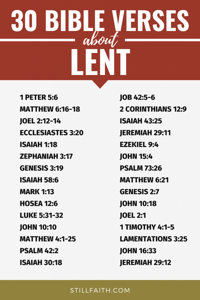 97 Bible Verses about Lent