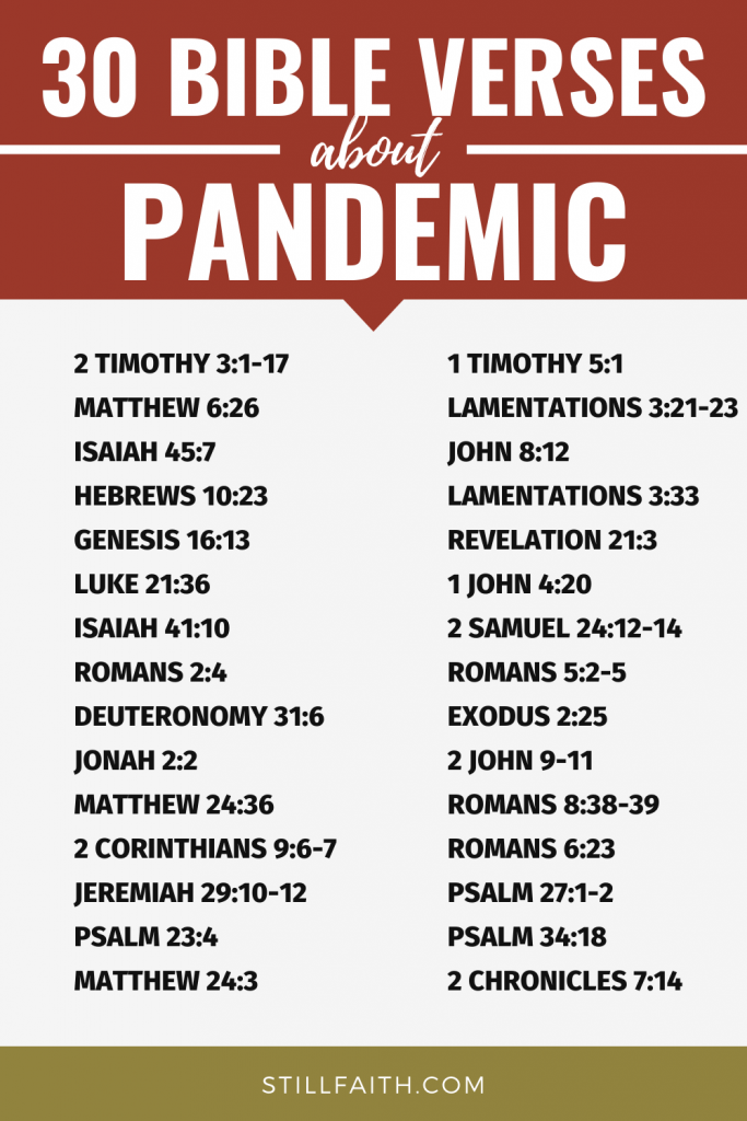 88 Bible Verses about Pandemic