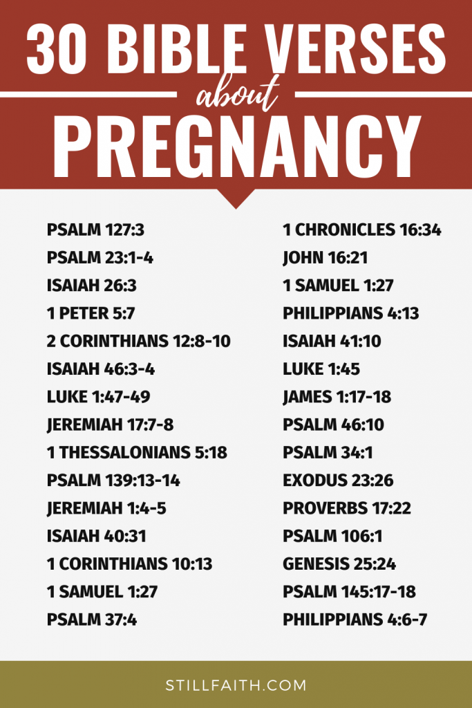 187 Bible Verses about Pregnancy