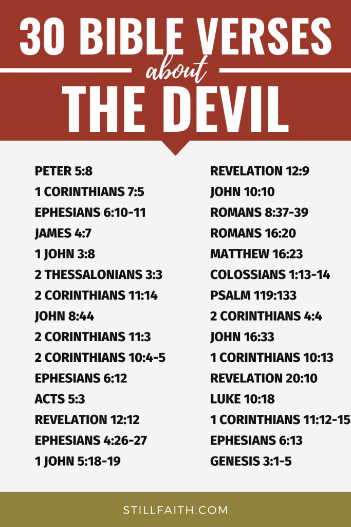 121 Bible Verses about the Devil