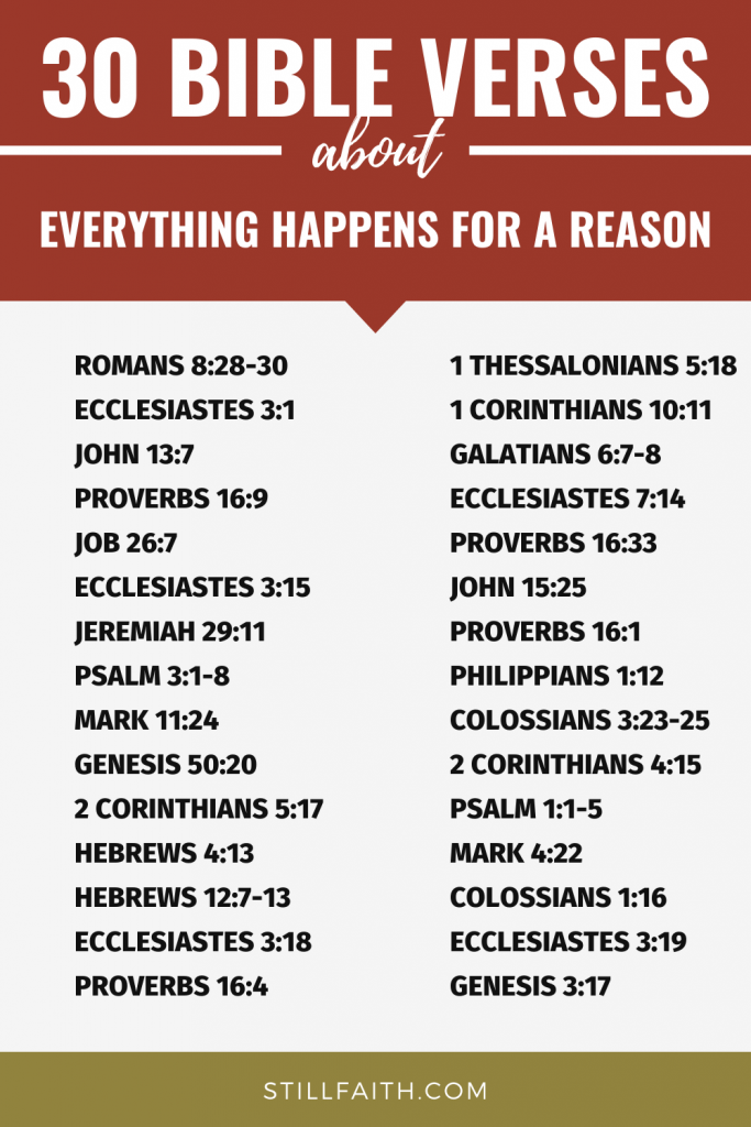 64 Bible Verses about Everything Happens for a Reason