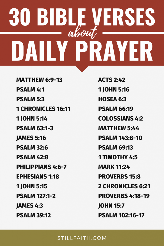 169 Bible Verses about Daily Prayer
