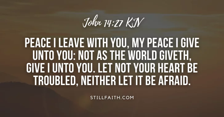 163 Bible Verses about Peace and Comfort