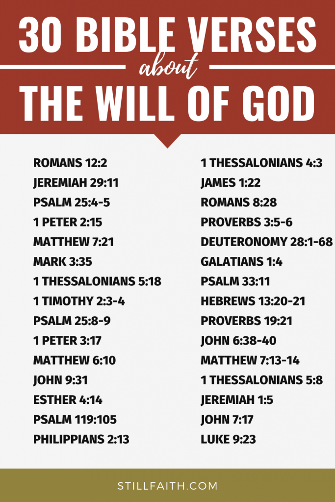 142 Bible Verses about the Will of God
