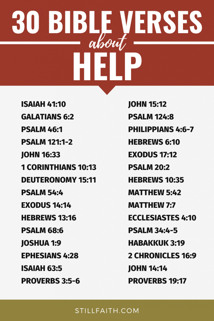 220 Bible Verses about Help