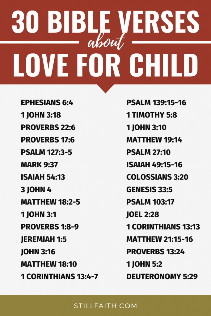 127 Bible Verses about Love for Child